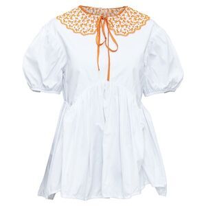 Cecilie Bahnsen Mie cotton applique collar puff top